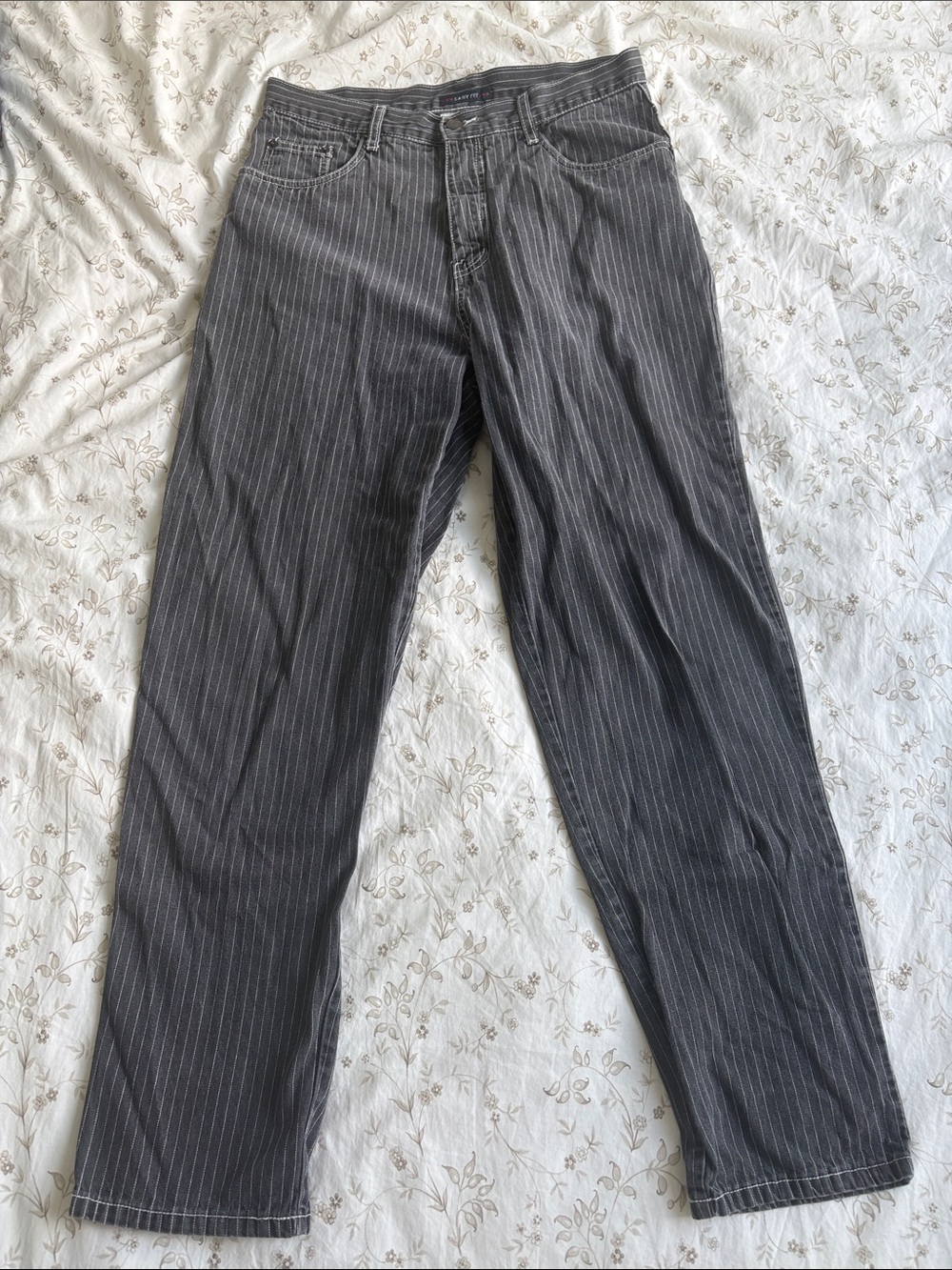 bill blass Gray Pinstripe Jeans